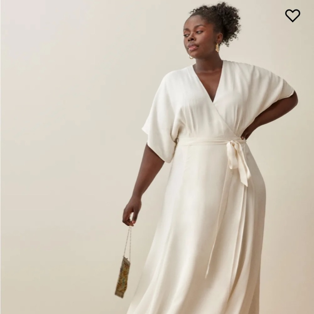 NWT reformation dress Winslow size 1X (ES) ivory color